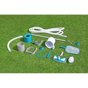 Bestway Kit entretien piscine Deluxe avec skimmer, aspirateur et épuisette