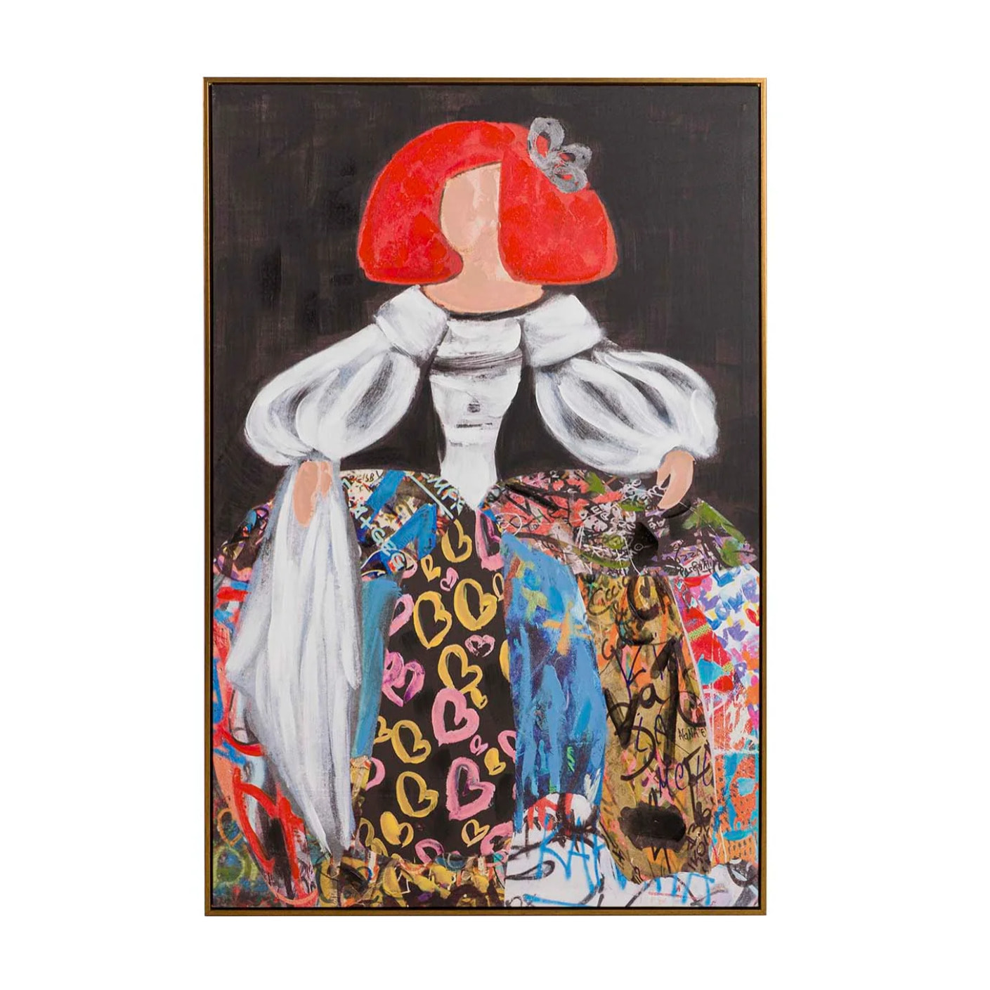 Cuadro Menina 80% Pintado A Mano 80x4x120 Cm