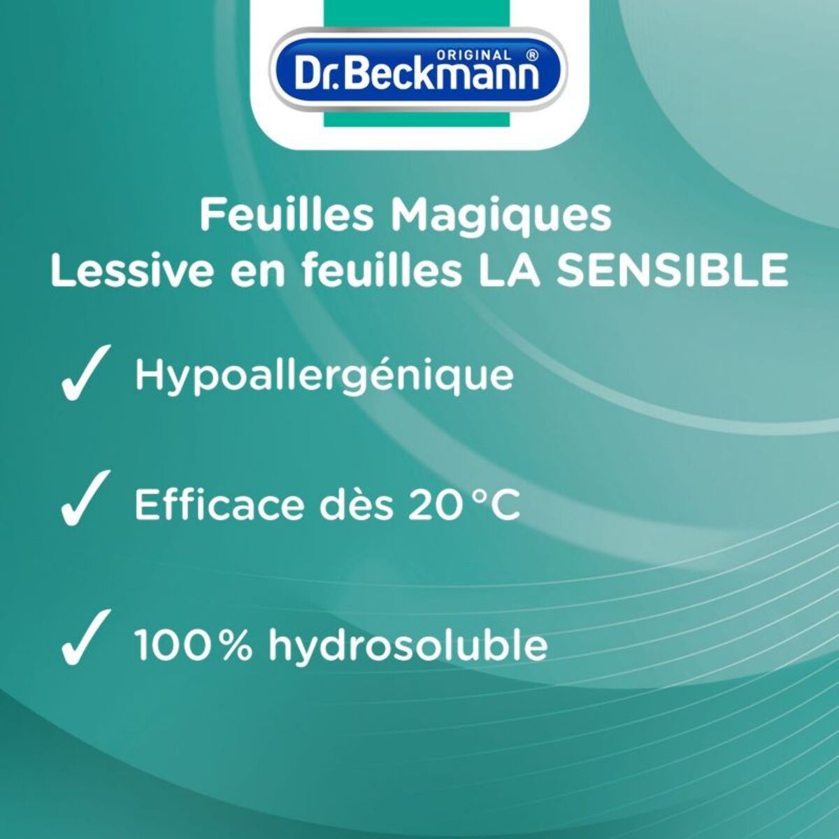 Lessive DR BECKMANN Feuilles Magiques - La Sensible x25 lavages