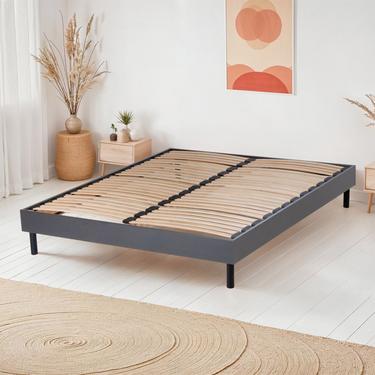 Sommier KIT BOIS | 2 Places | Couleur Bois Naturel