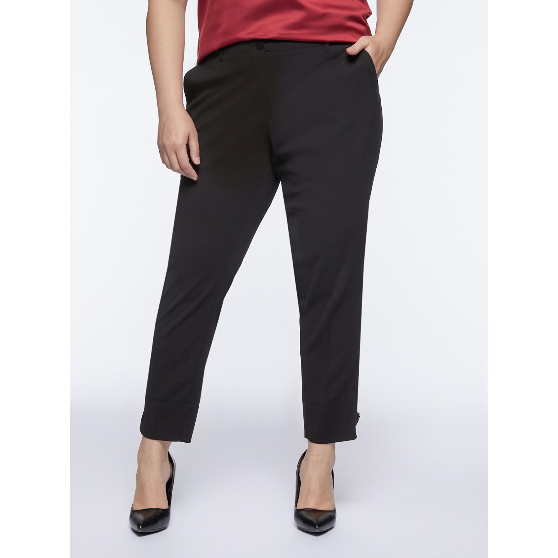 Fiorella Rubino - Pantaloni in crêpe stretch - Nero