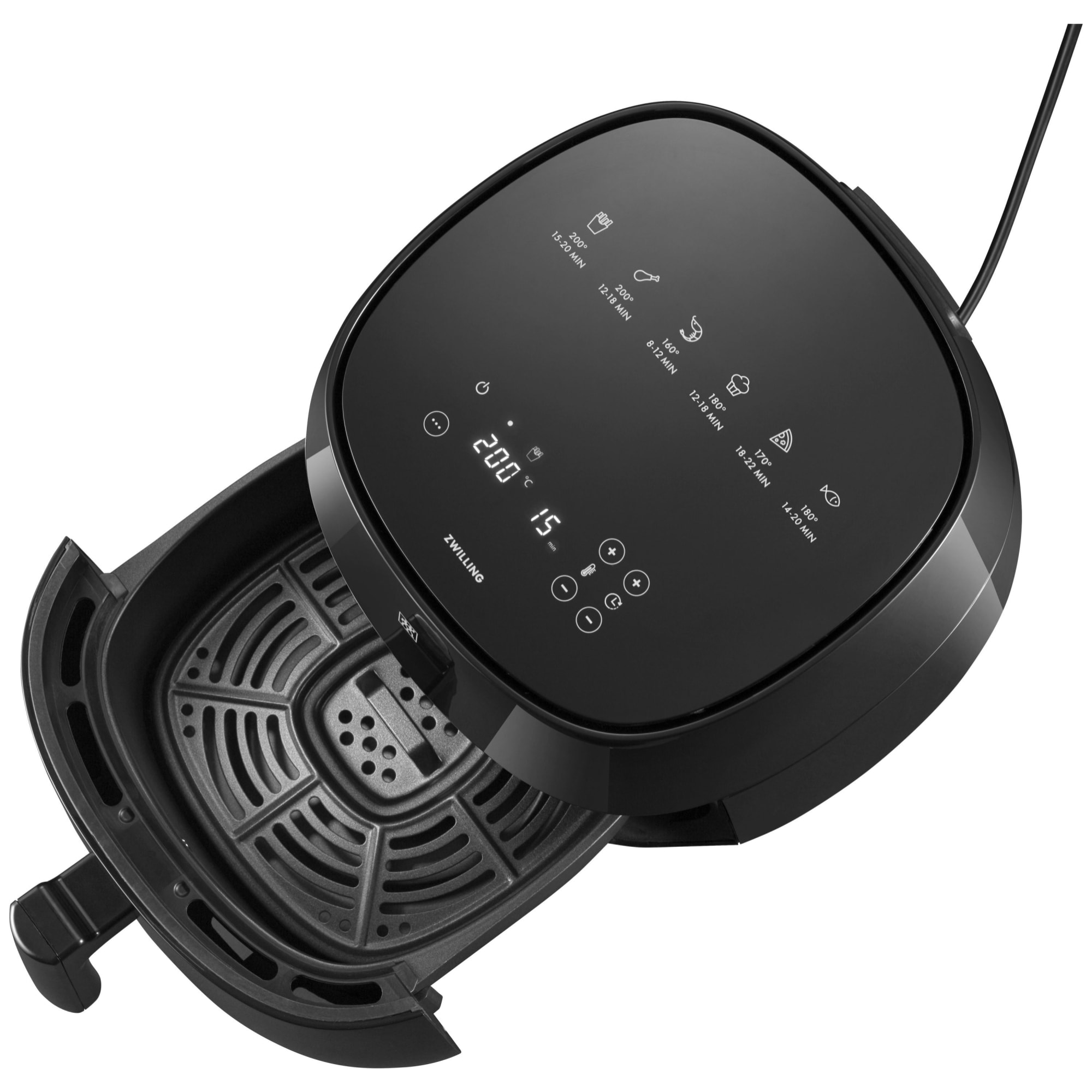 Air Fryer - Friteuse à Air Chaud sans Huile, 4 L, 6 Programmes, 1400 W