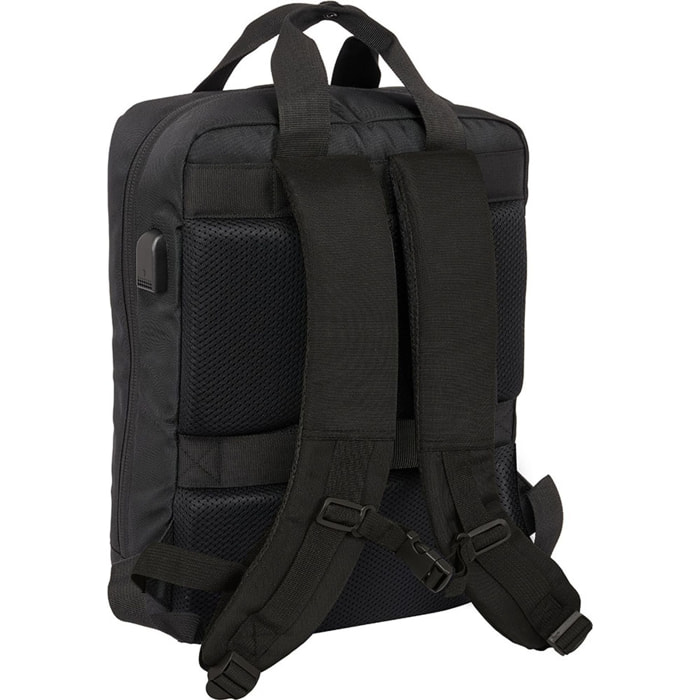 Mochila para portatil 13,3+usb real madrid premium