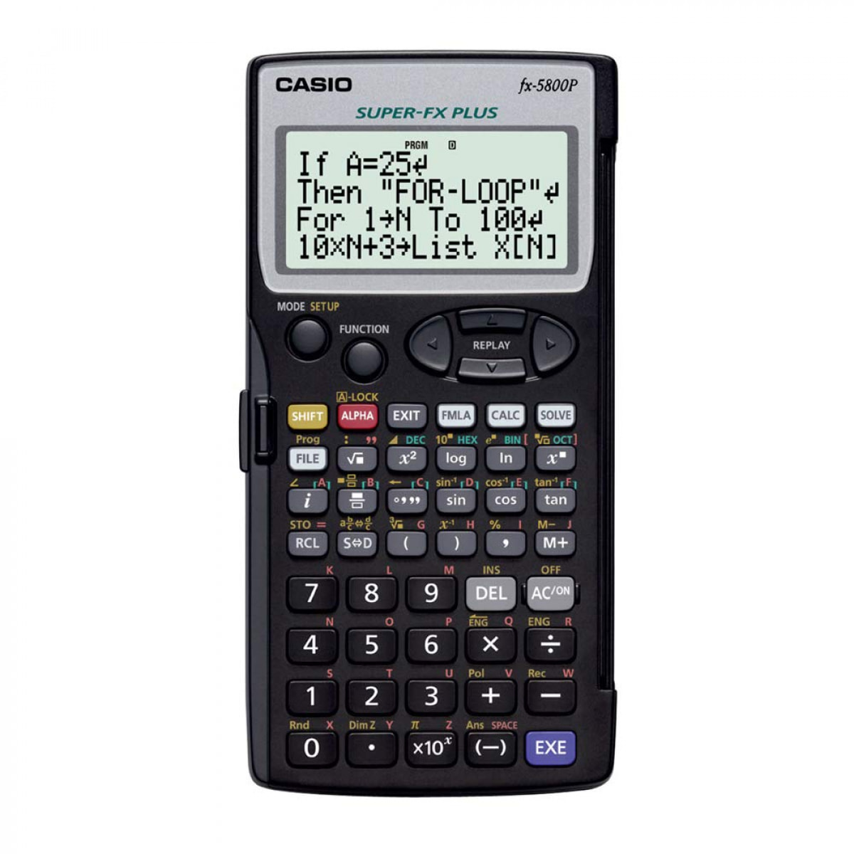 Casio Calculadora modelo FX-5800P-S-EHCon natural textbook display. Pantalla de 4 lineas. 664 funciones.