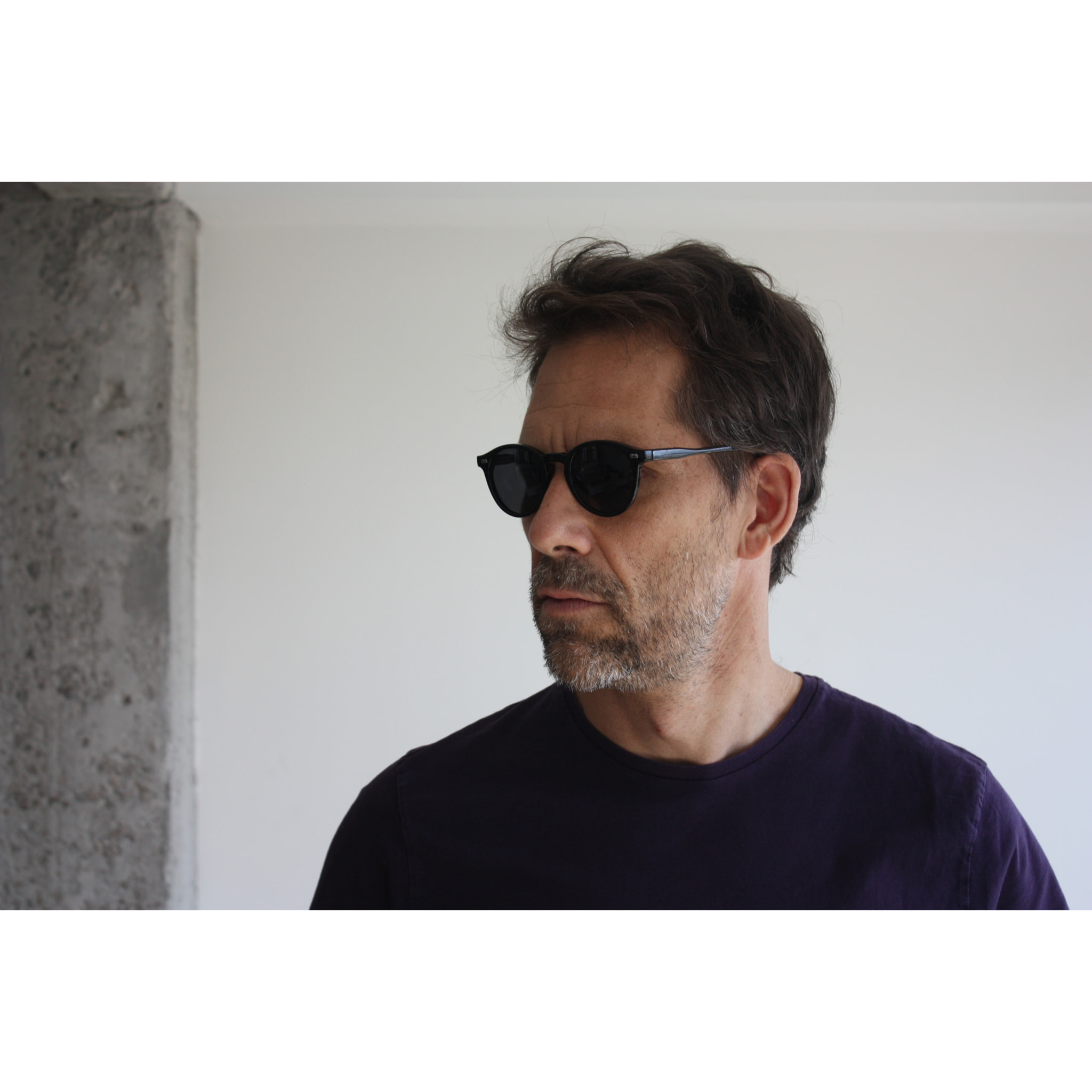 Gafas de sol OCEAN BOWIE - Negro brillante / Ahumada