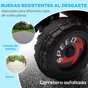 Quad Eléctrico para Niños 6V, Quad para Niños de 18-36 Meses con Avance y Retroceso, Velocidad de 2,5 km/h, Rosa