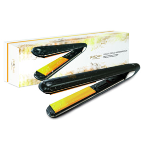 Plancha Elite Gold Waterproof - Gris y amarillo - 65W