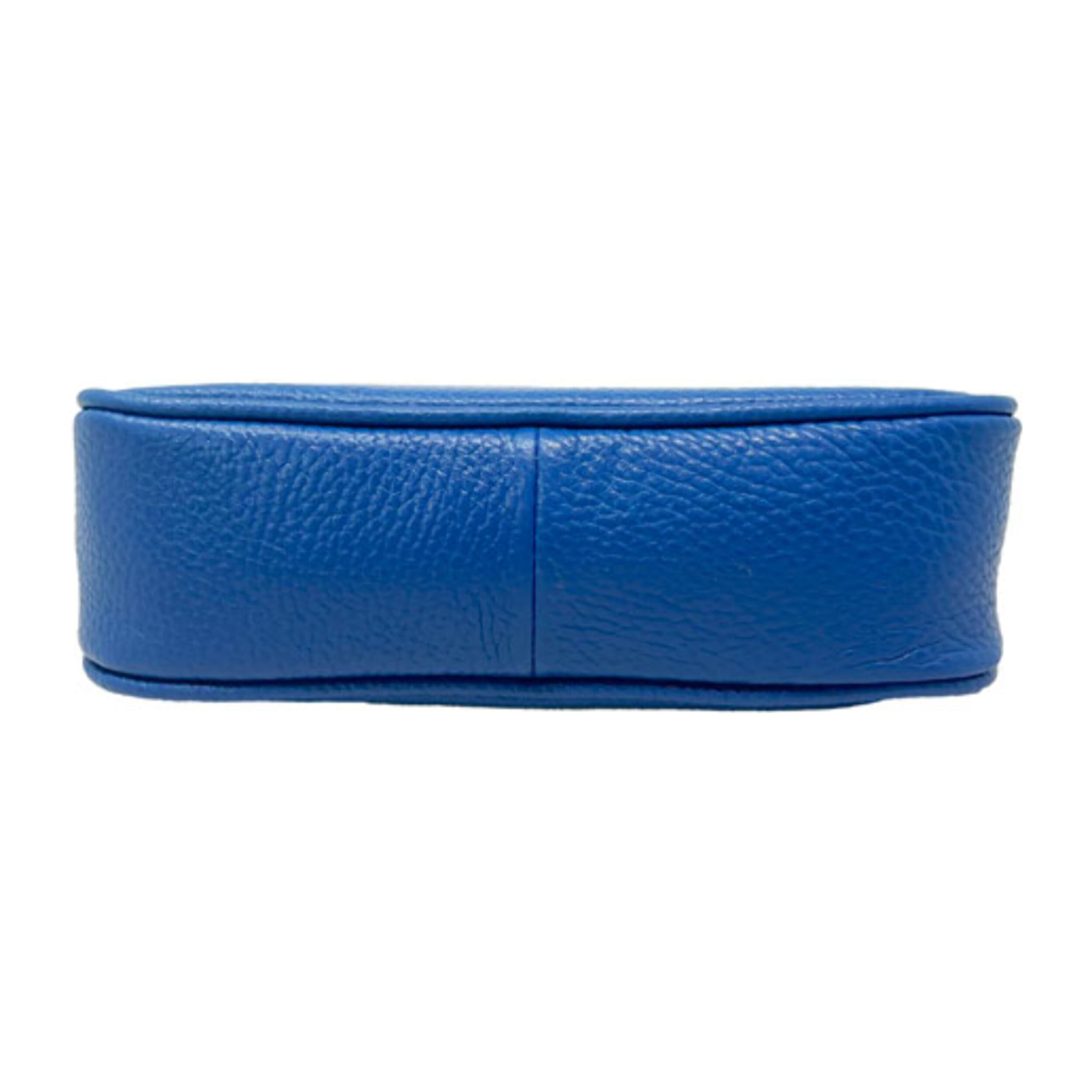 Chicca Borse - Tracollina Clutch Donna in Vera Pelle - Colore Bluette