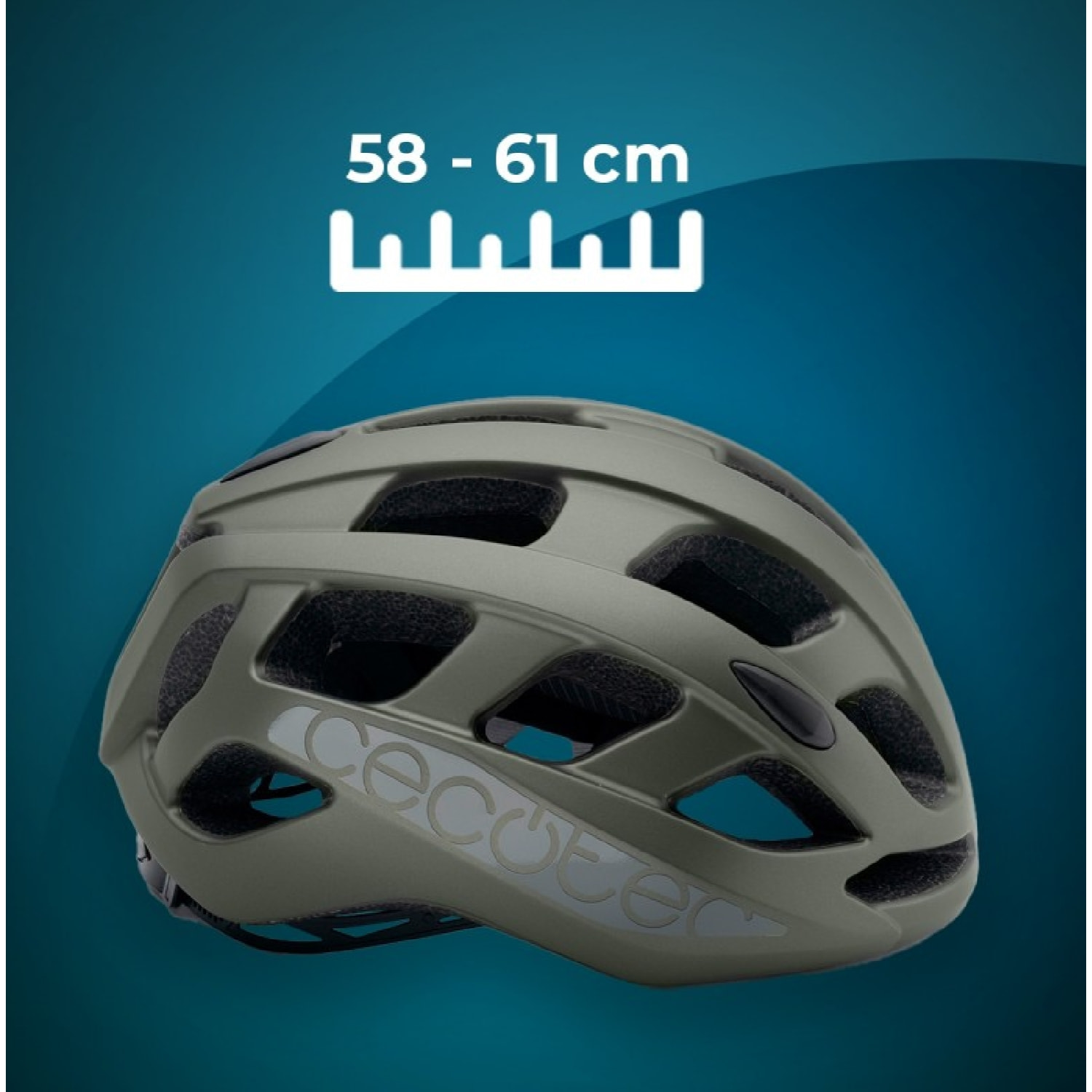 Cecotec Casque BrainGuard Sprinter Green L-XL