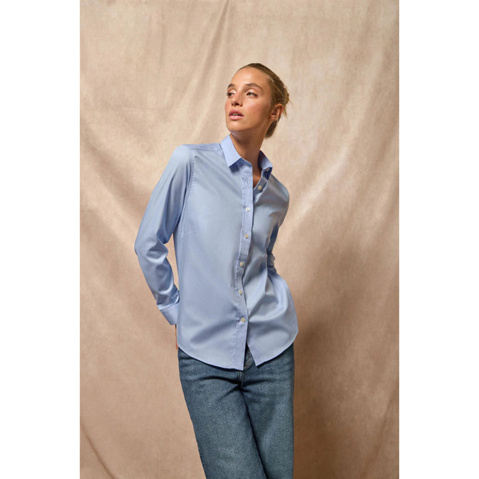 Camisa regular fit azul cielo con bordado Polo Club