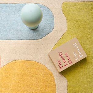 PANTONE - Tapis en laine fait main RAYON TENDRE pastel