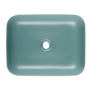 Infinitio Vasque à poser 50x39 cm, sans trop-plein, Vert mat (SATINF5039LGEM)