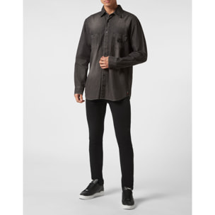 PHILIPP PLEIN Denim Shirt PAISLEY