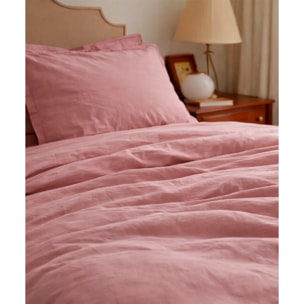 Lenzuolo superiore RASO ROSA tinta unita per letto matrimoniale 100% Raso di Cotone e Made in Italy