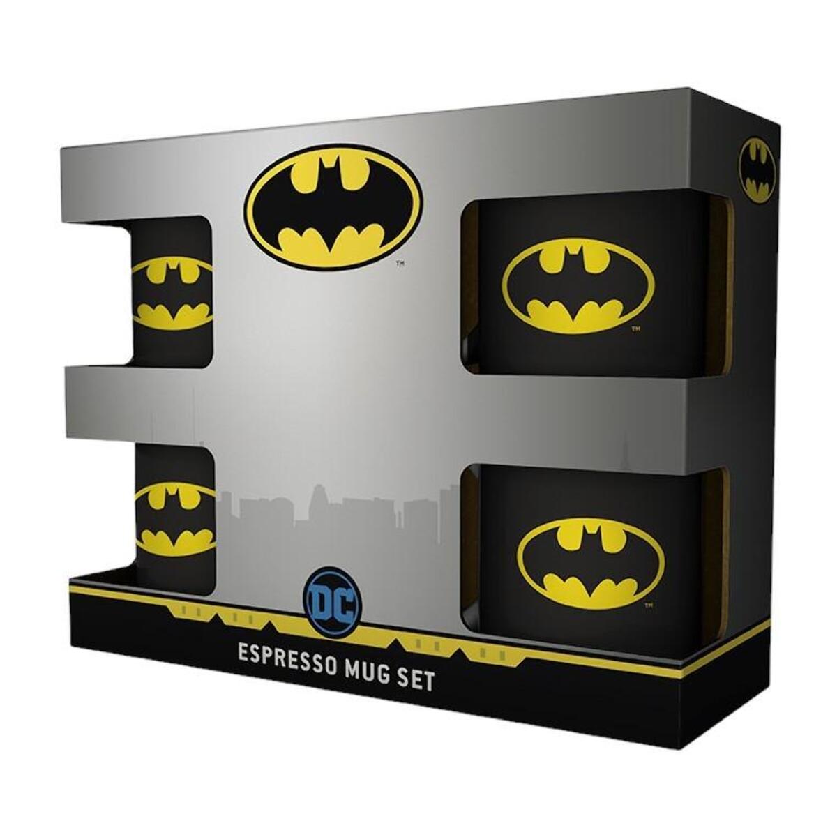 Dc Comics Batman Set 4 Tazzine per Espresso Abystyle