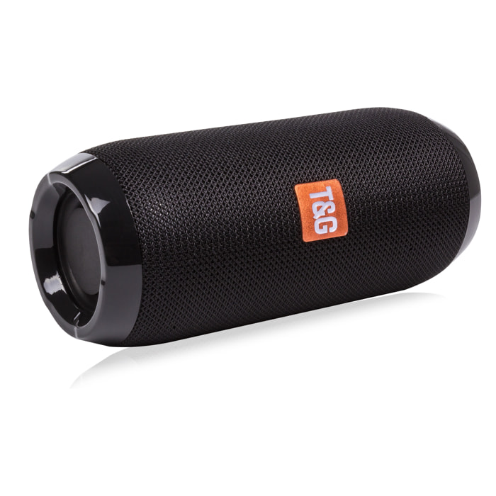 Altoparlante portatile TG-117 Bluetooth 5.0. Lettore USB, micro SD, radio FM e vivavoce. Ingresso ausiliario jack da 3,5 mm.