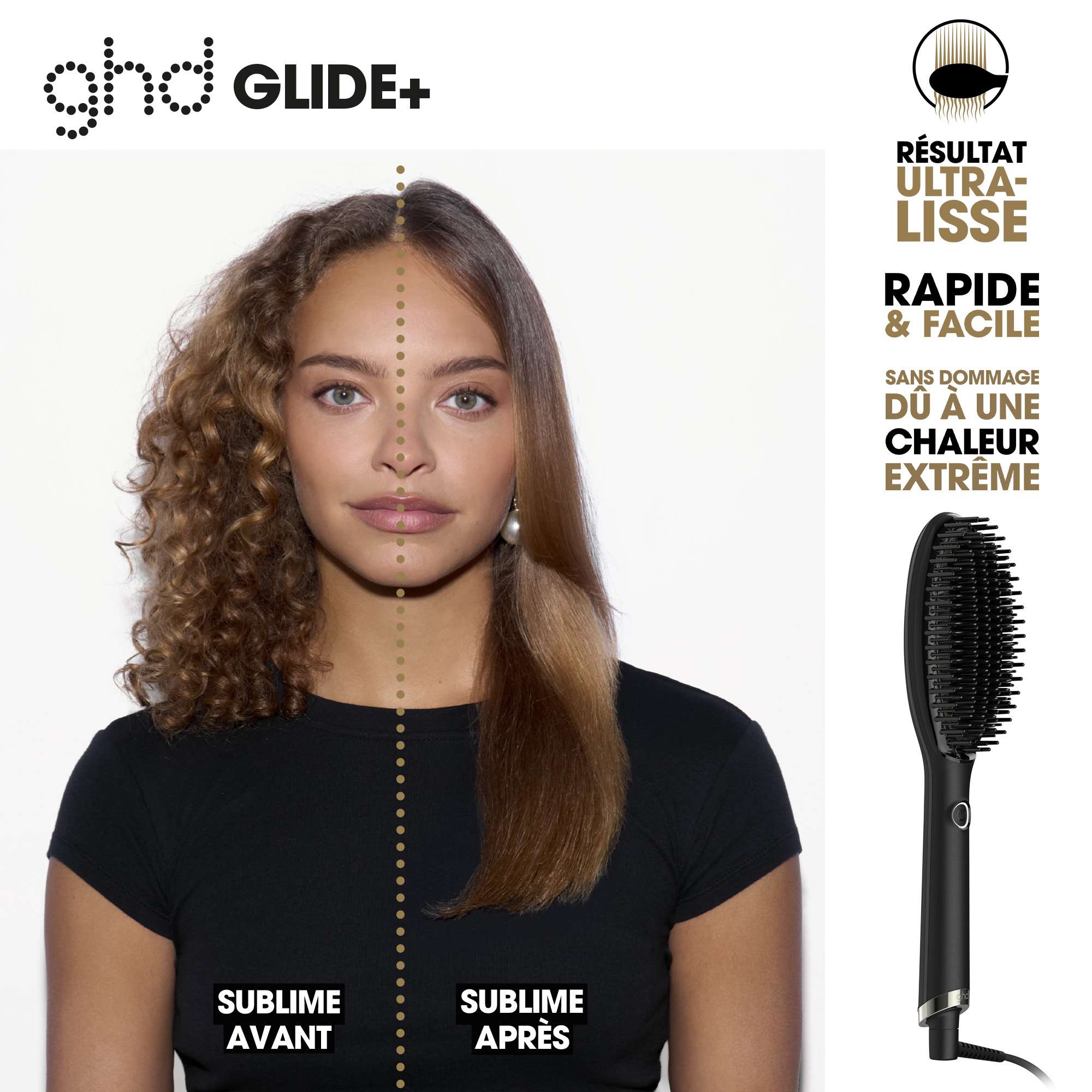 Brosse chauffante lissante ghd Glide+