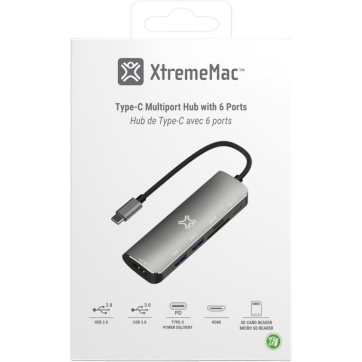 Hub USB C XTREMEMAC USB-C 6 en 1