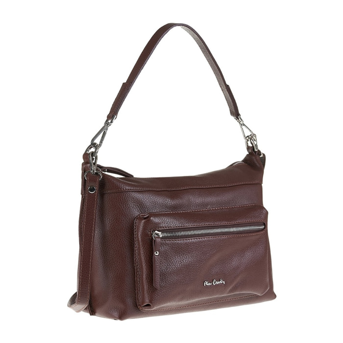 Borsa a spalla da donna Made in Italy - Modello Seraphina - 100% pelle - 35.0 x 23.0 x 20.0 cm