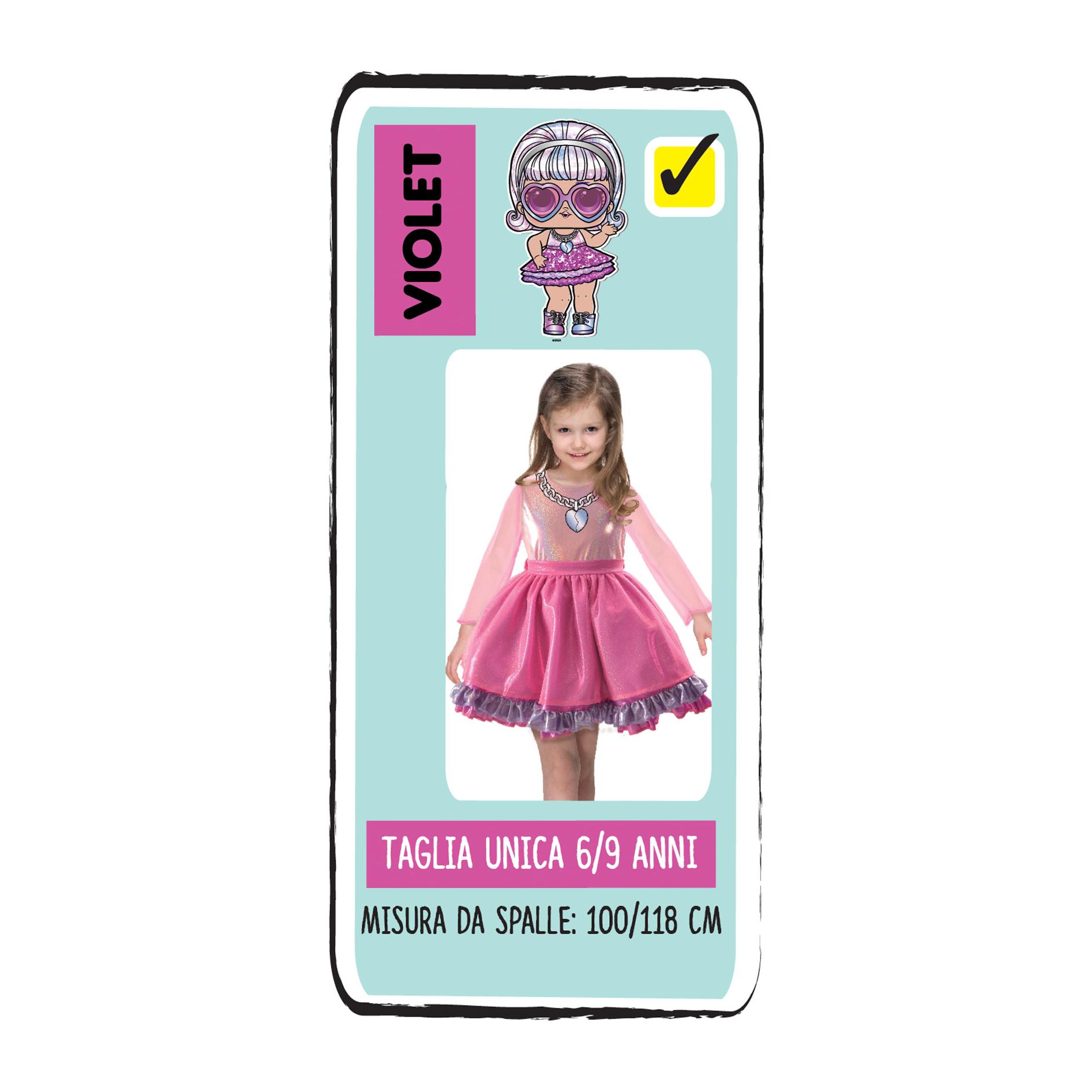 Violet Lol Costume Con Accessori Originale Lol Surprise! Bambina