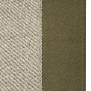 Rideau isolant Kys vert Kaki 140x260cm