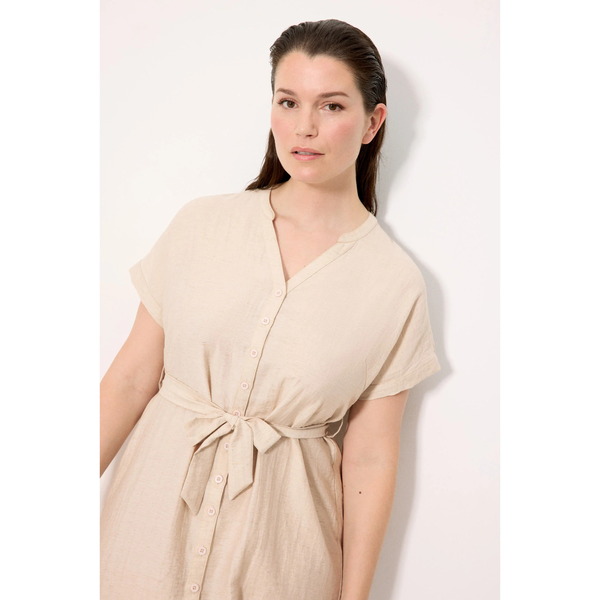 Vestito midi Marrone