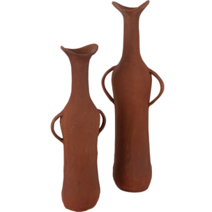 J-Line vase - aluminium - terracotta - large