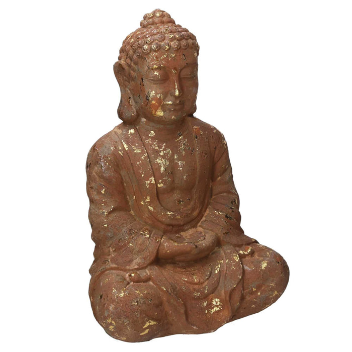 Buddha in resina bronzo cm35x25,5h53,5