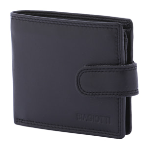 Portafoglio  da uomo In Vera pelle Made in Italy 9x11x2,5 cm