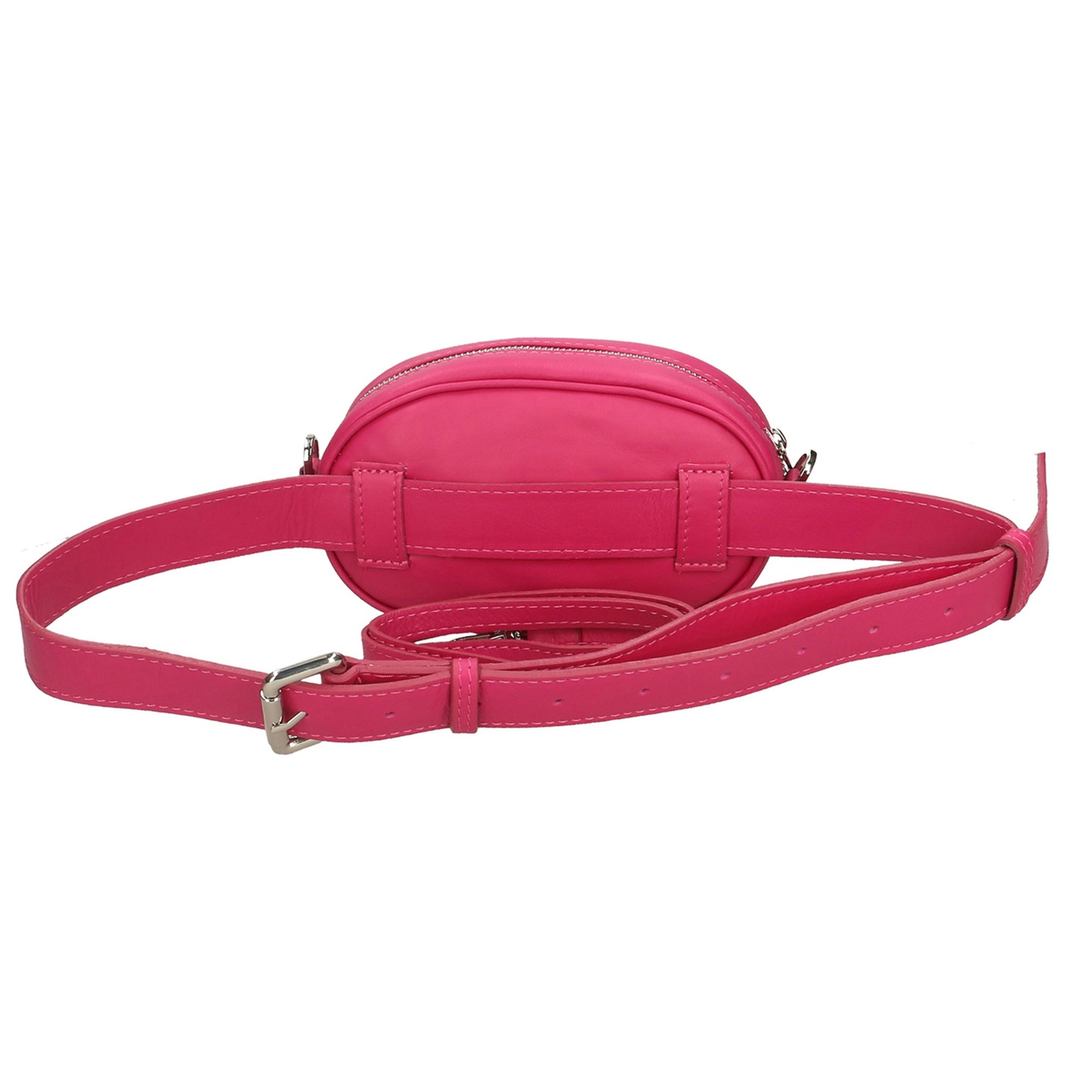 Borsa marsupio da donna in vera pelle sauvage con borchie. Prodotto artigianale italiano. Made in Italy - 12.0 x 19.0 x 7.0 cm