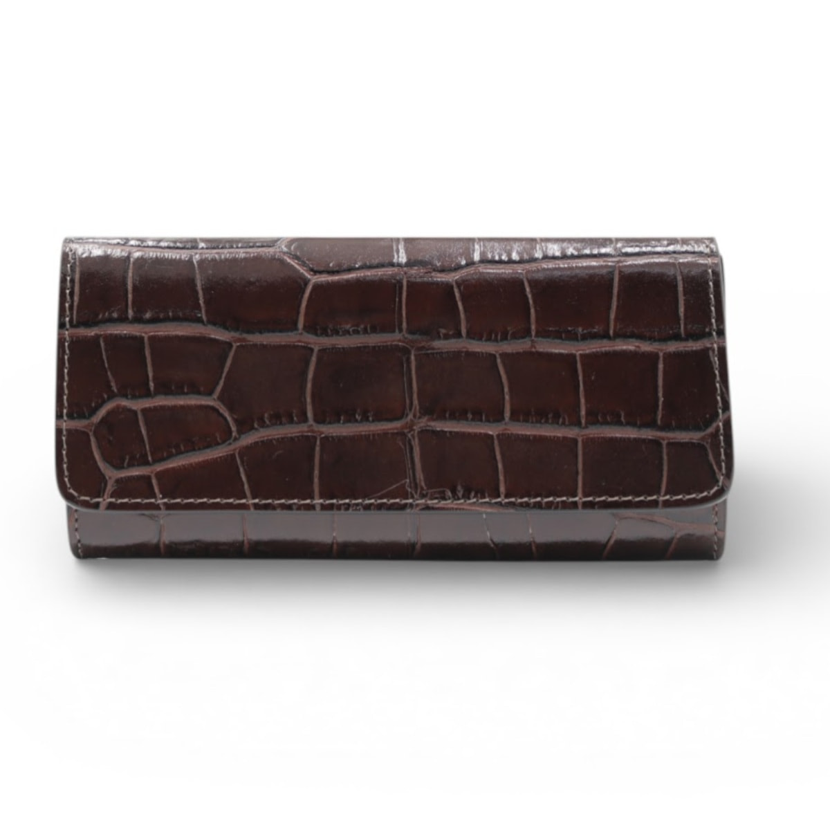 Cartera Cheval Firenze Cosmo Croc Marrón Oscuro