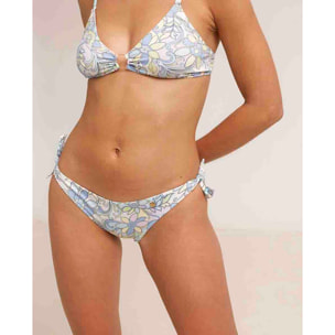 Top de bikini con colores pastel