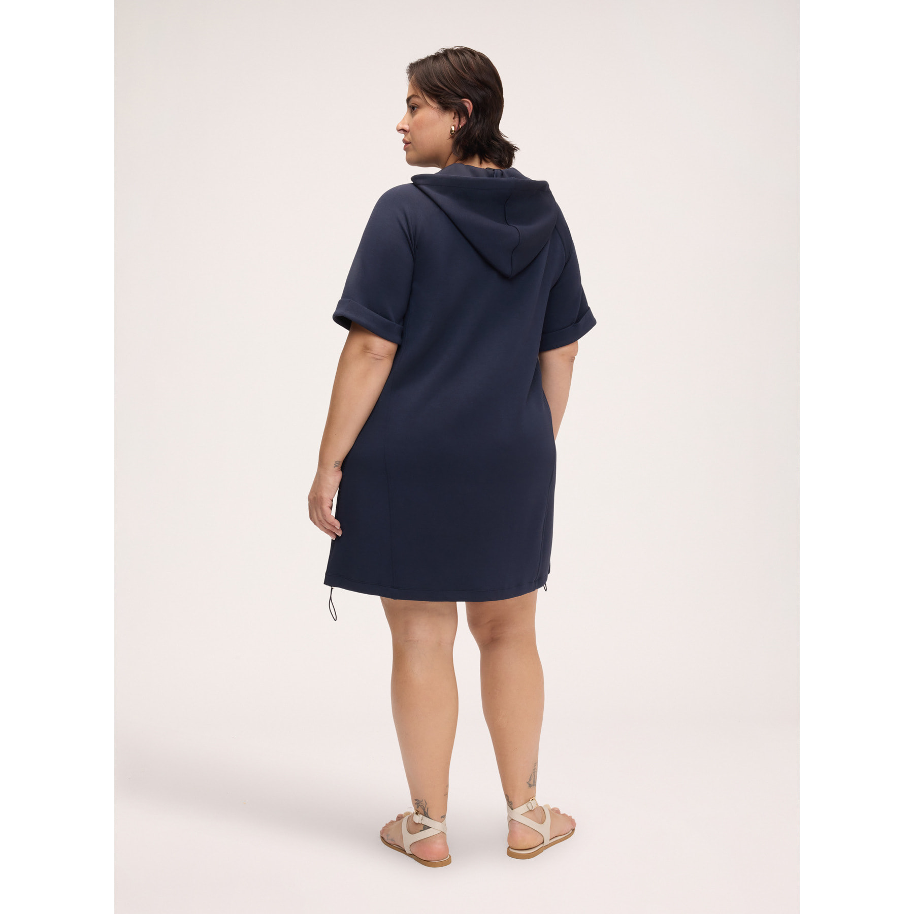 Fiorella Rubino - Vestito corto con cappuccio - Blu