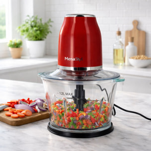 Hachoir électrique 1,2L brique RETRO