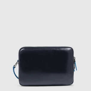 Piquadro Pochette porta iPad®mini con tracolla rimovibile e chiusura di sicurezza a impronta digitale