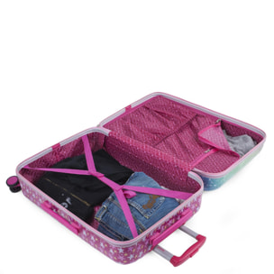 Maleta Cabina Y Neceser Skpat Shine Like A Star Fucsia