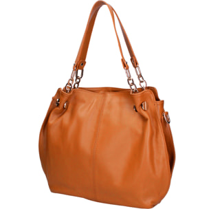 Borsa a mano da donna Made in Italy - Modello Ereba - 100% pelle - 38.0 x 30.0 x 12.0 cm