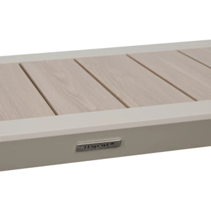 Table de jardin 2 places Evasion beige lin