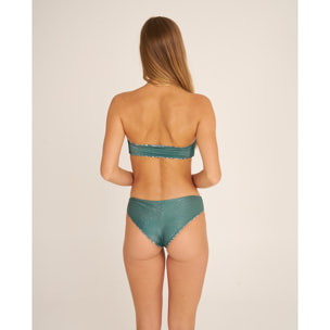 Top de bikini bandeau reversible