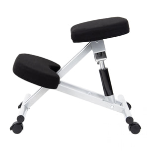 Silla ergonómica Ergochair negro aluminio Negro - Aluminio