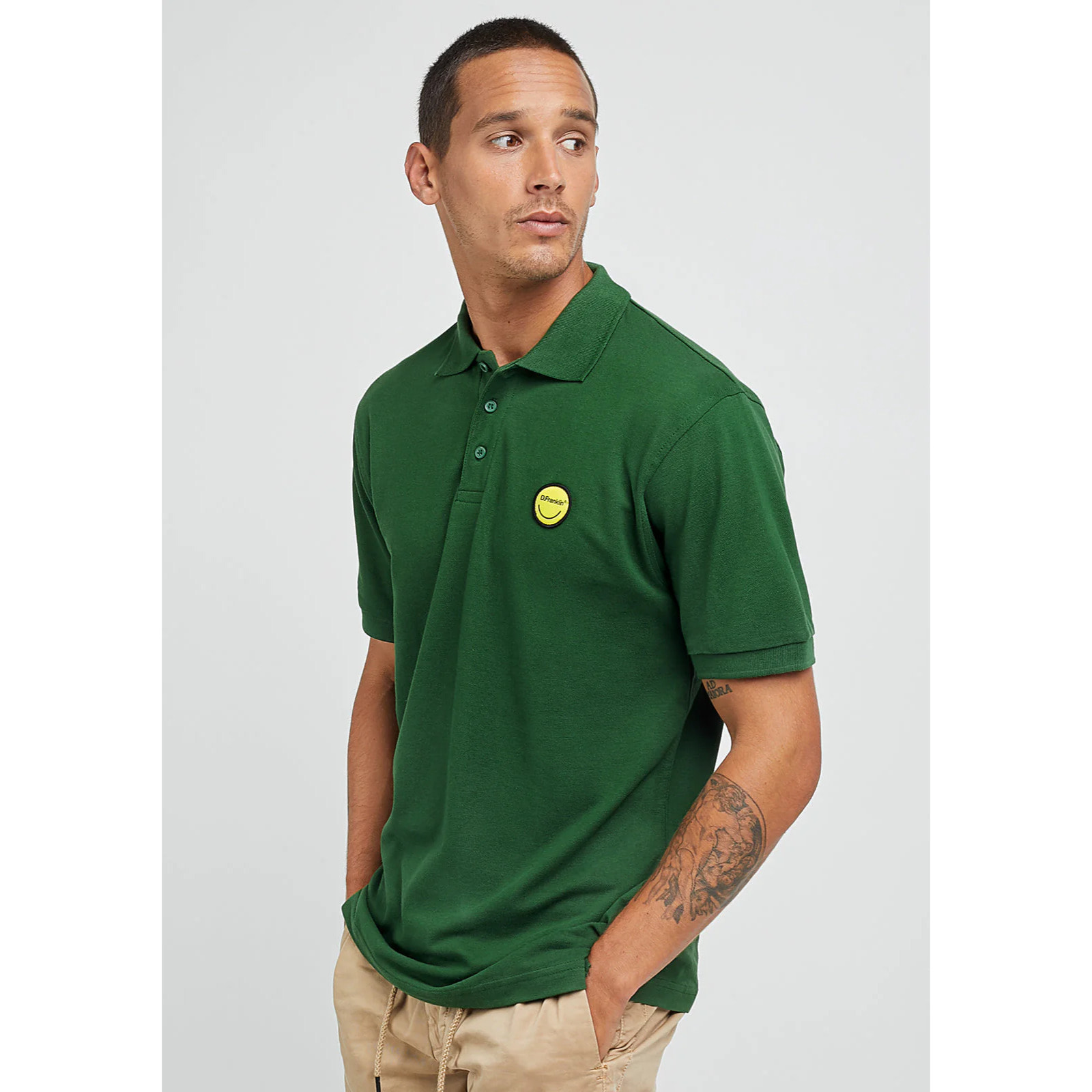 Polo Smiley Bottle en Verde D.Franklin