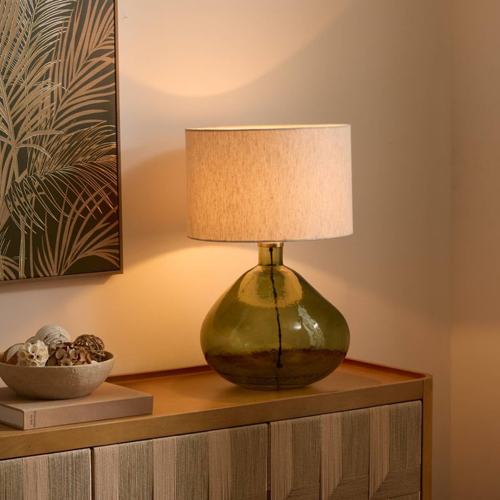 Lampe Mell cylindrique H.55cm vert