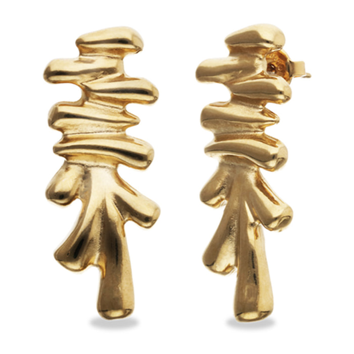 Pendiente RAÍCES DORADO U