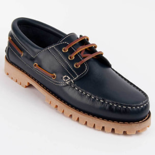 Náutico De Piel - Azul