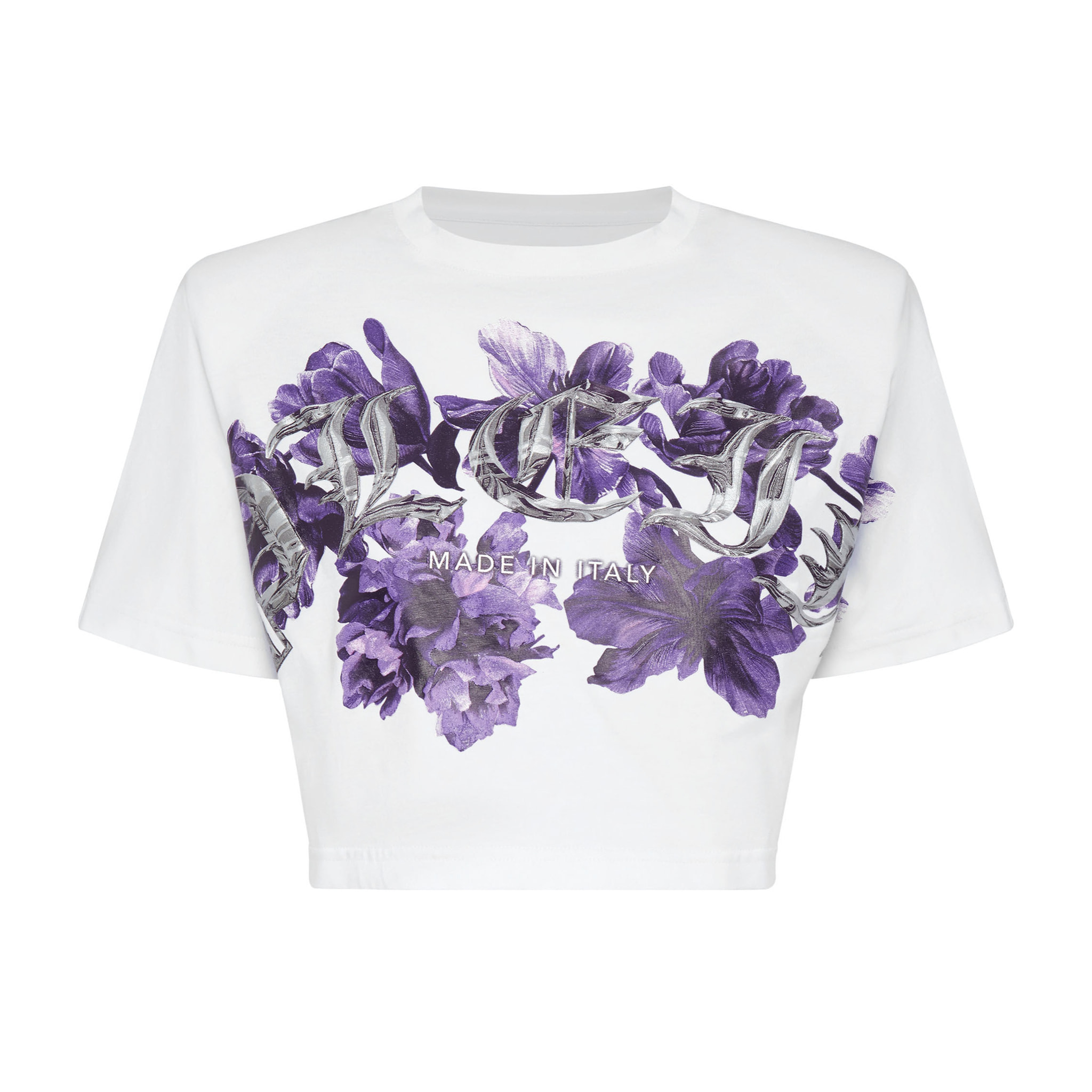 PHILIPP PLEIN Camiseta Cuello Redondo FLOWERS