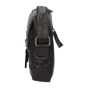 Borsa a tracolla unisex vera pelle - Modello False - 100% Made in Italy - 15.0 x 19.0 x 5.0 cm