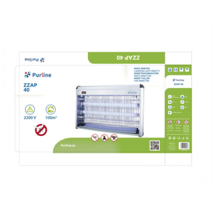 Mata insectos profesional 43W con luz ultravioleta ZZAP 40 PURLINE