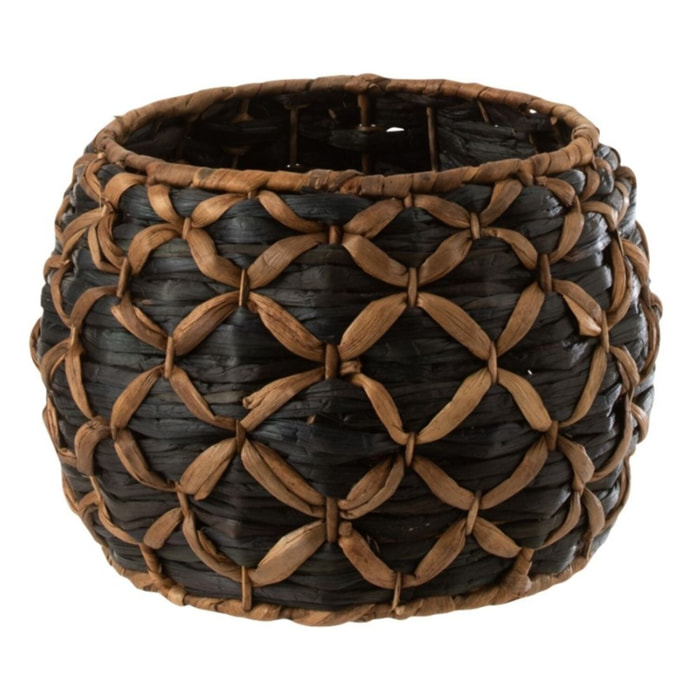 J-Line panier Roni Boule - bois - noir/marron - small - Ø 32.5 cm