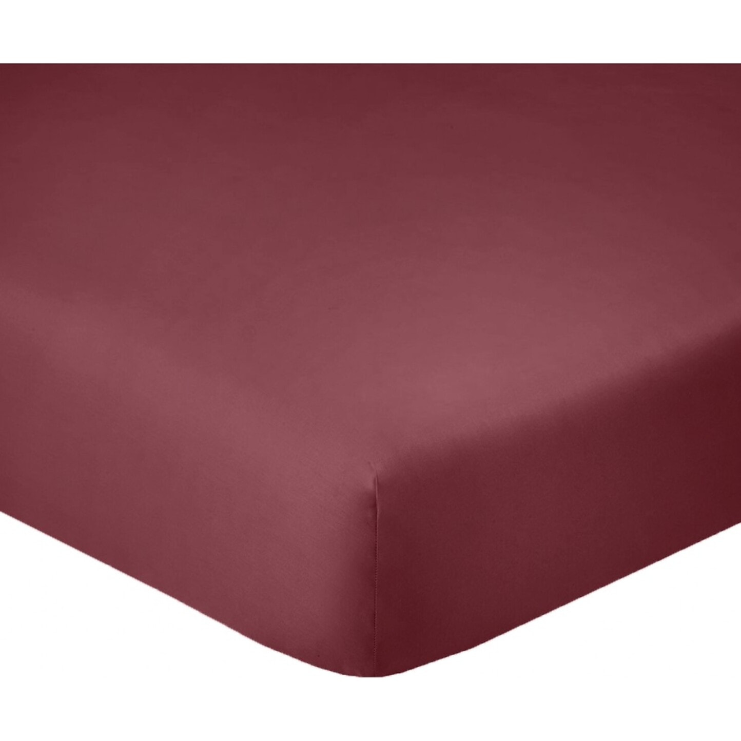 Drap Housse - Bonnet 35cm 100% Coton 57fils Cerise