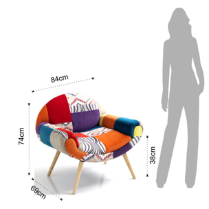 Tomasucci fauteuil « KALEIDOS-F » Multicolore